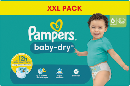 Pampers XXL BabyDry S6 13-18kg 92kpl teippivaippa