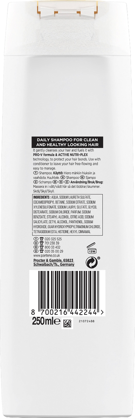 Pantene Pro-V Active Nutri-Plex Classic Clean 250ml shampoo