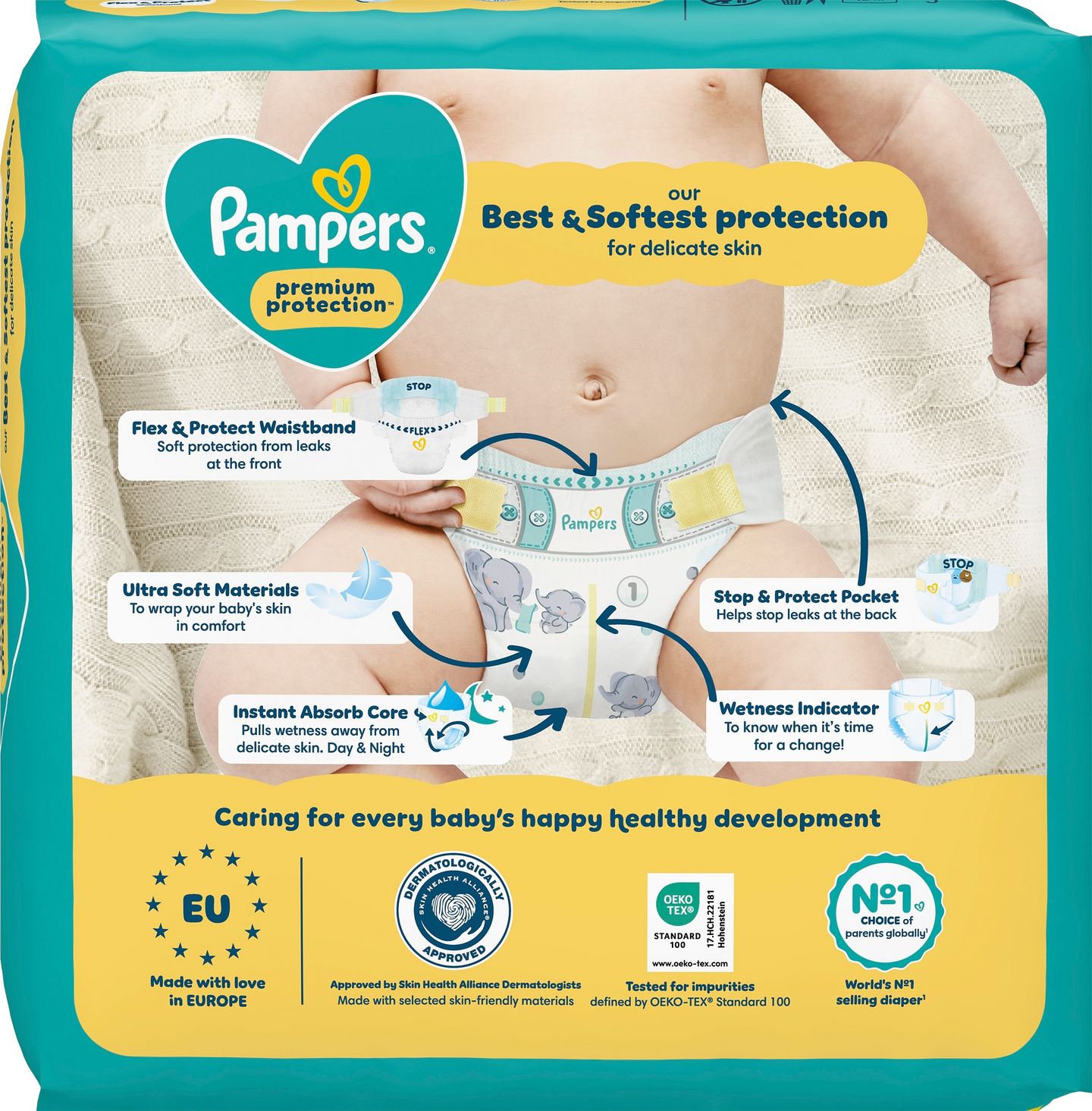 Pampers Premium Protection S1 2-5kg 24kpl vaippa