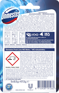 Domestos wc-raikastintikut 5x9,5g Lime