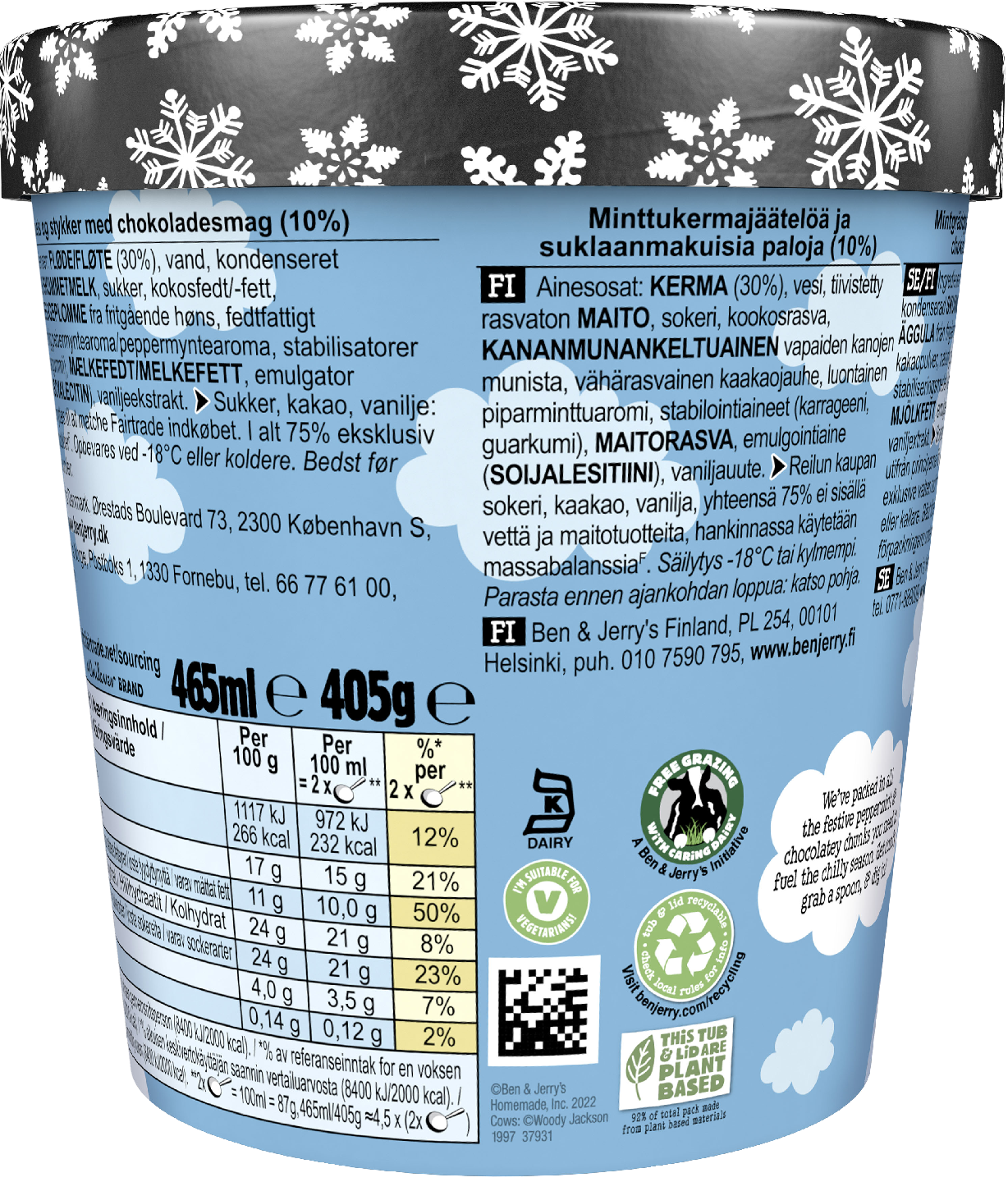 Ben & Jerry's 465ml Pint Minter Wonder