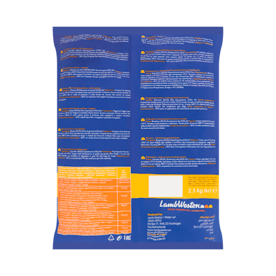 Lamb Weston Connoisseur Fries - Rustic Skin on - kuorellinen ranskanperuna 2,5kg pakaste