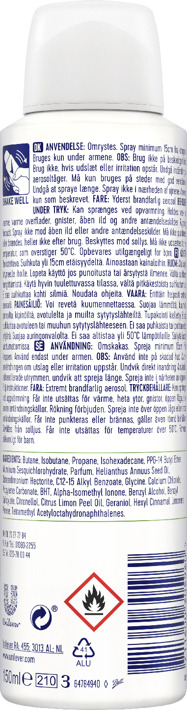 Rexona antiperspirantti spray 150ml Aloe Vera