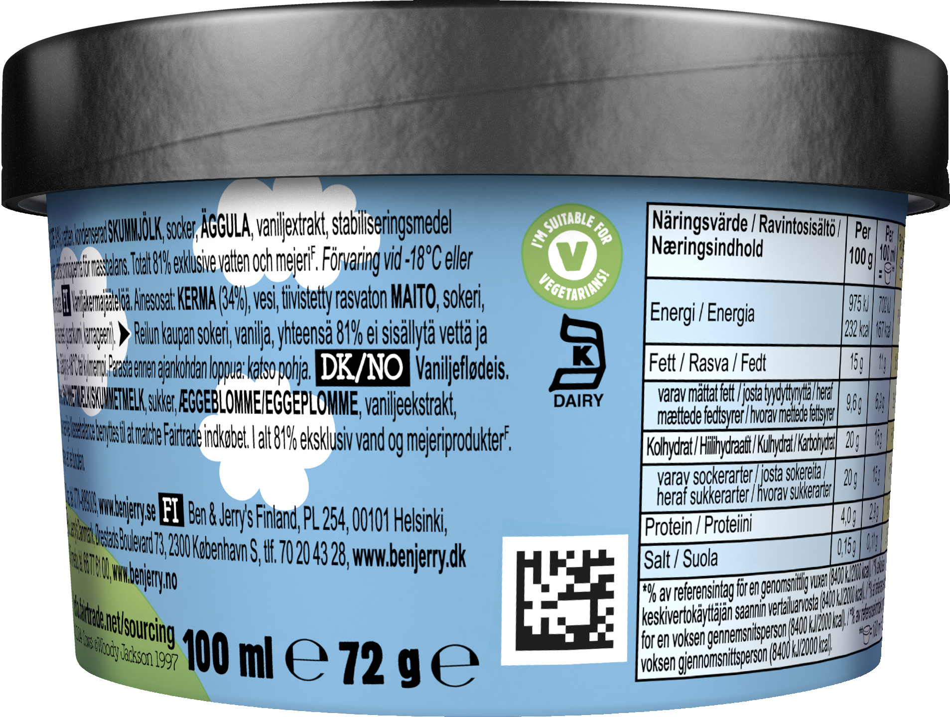 Ben & Jerry's  Vanilla Jäätelö  100 ML