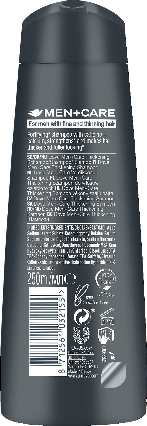 Dove Men+Care shampoo 250ml Thickening