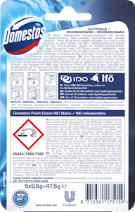 Domestos WC-raikastintikut 5x9,5g Ocean