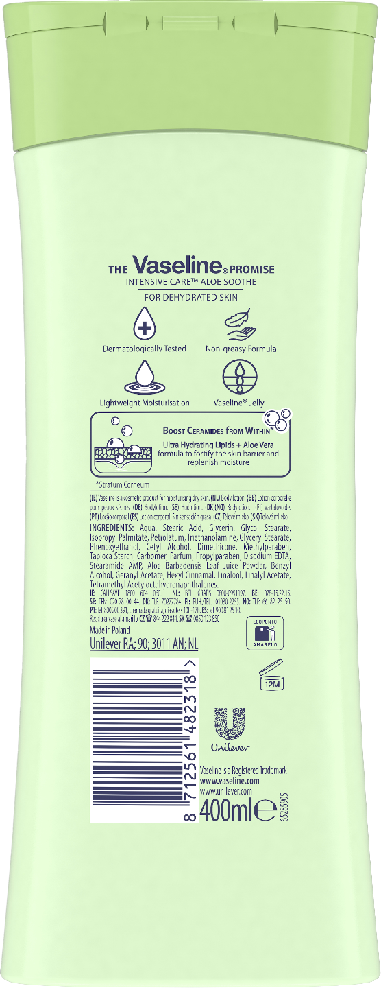 Vaseline kosteusvoide 400ml Aloe Soothe Body Lotion