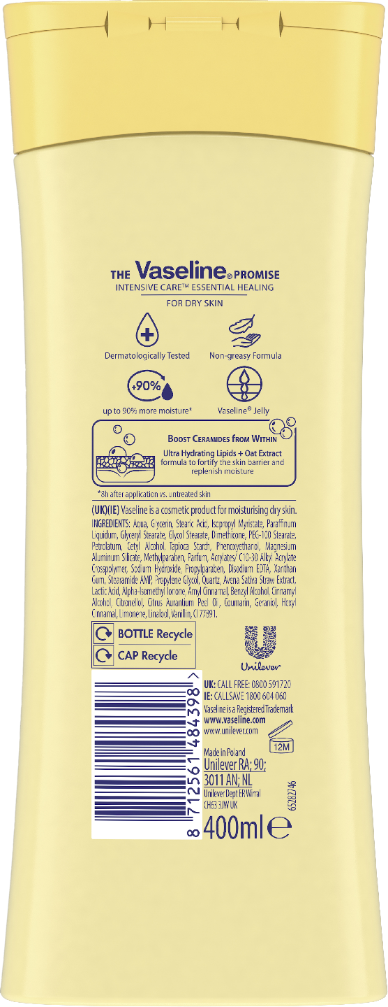 Vaseline kosteusvoide 400ml Essential Healing