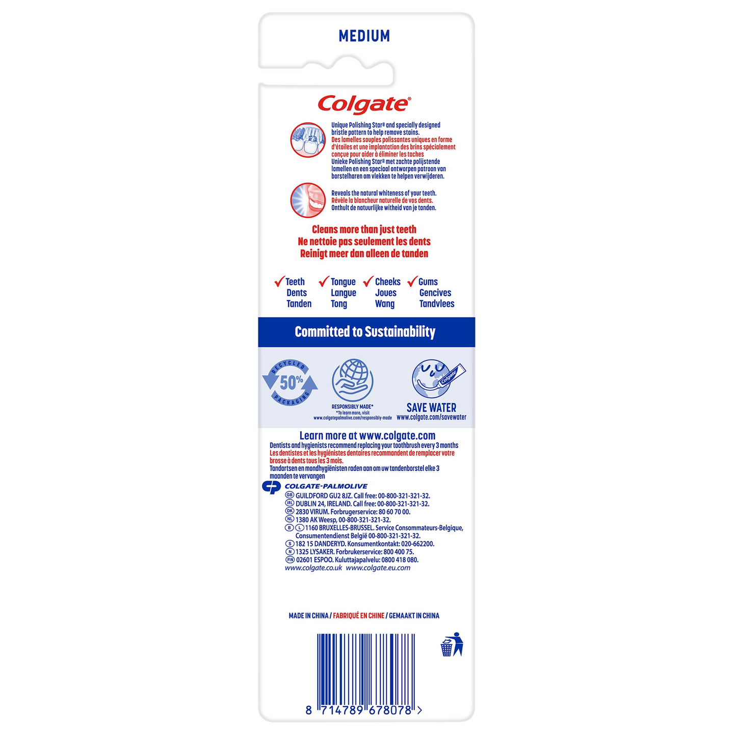 Colgate Max White hammasharja 3kpl medium