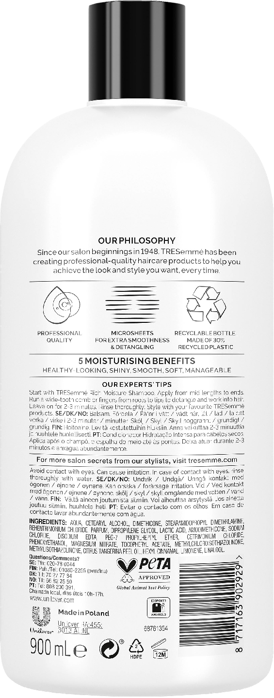 TreSemme hoitoaine 900ml Rich Moisture