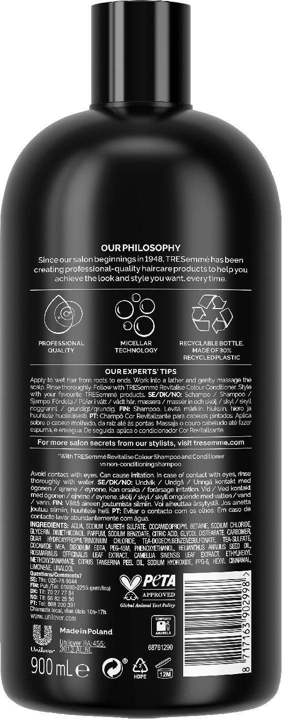 TreSemme shampoo 900ml Colour Revitalise Colour Protection
