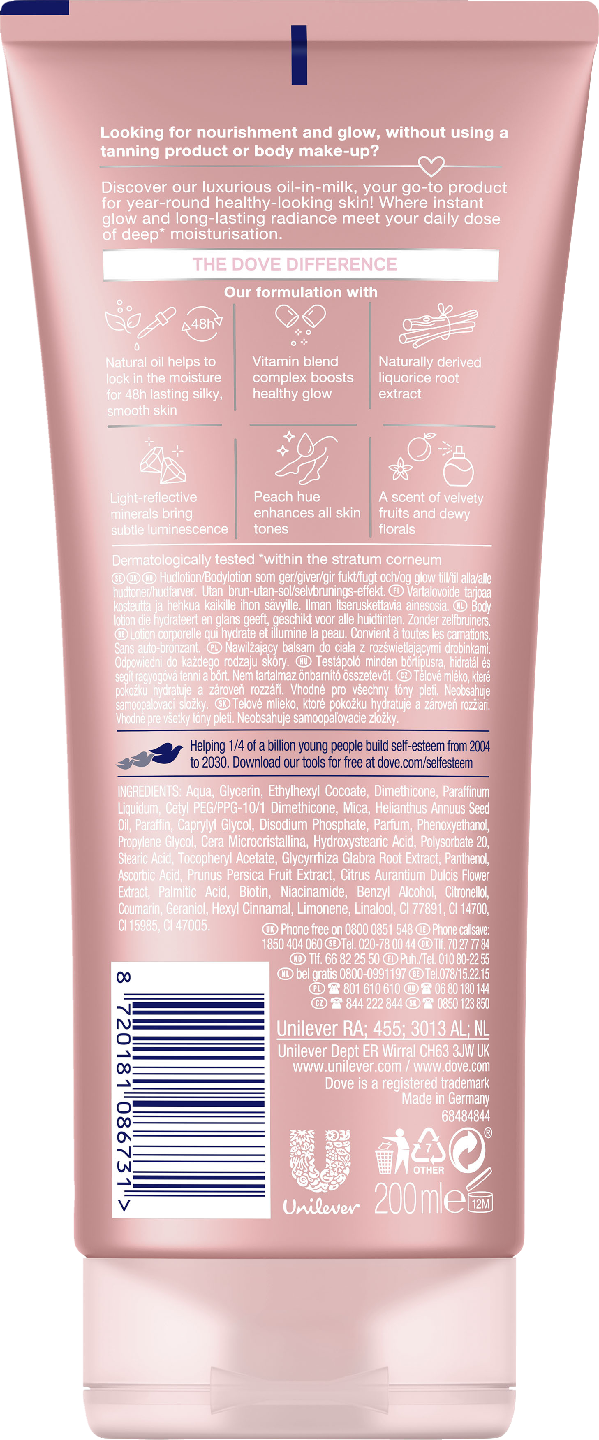 Dove vartalovoide 200ml Skin Glow