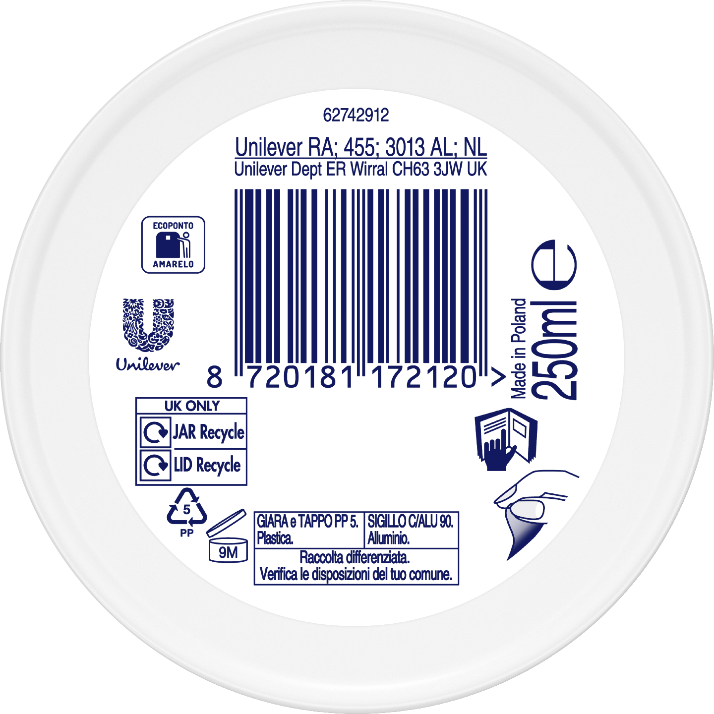 Dove vartalovoide 250ml One Cream Nourishing