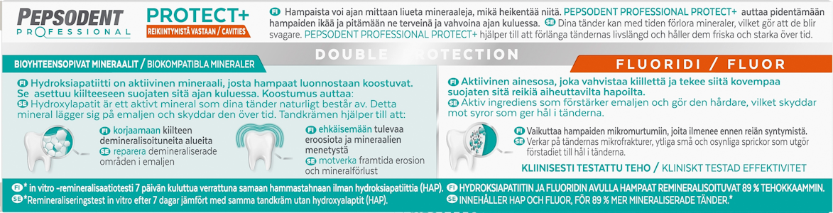 Pepsodent Professional Protect+ hammastahna 75ml Reikiintymistä vastaan