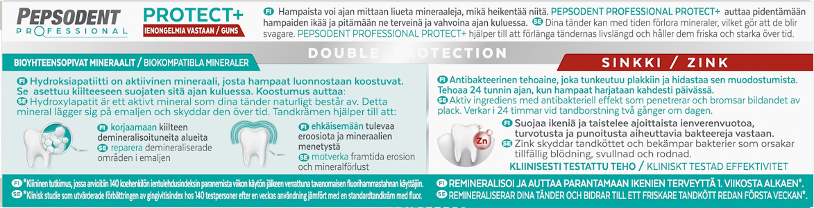 Pepsodent Professional Protect+ hammastahna 75ml Ienongelmia vastaan