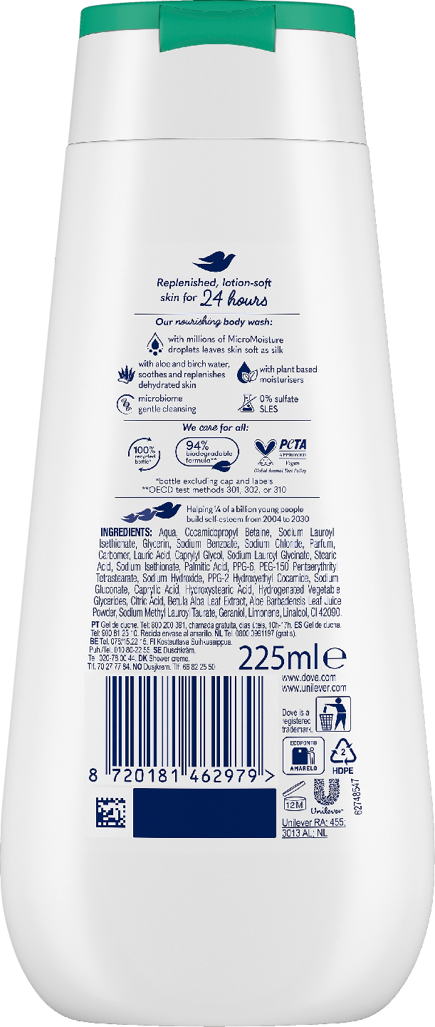 Dove Advanced Care Hydrating Suihkusaippua 225 ML