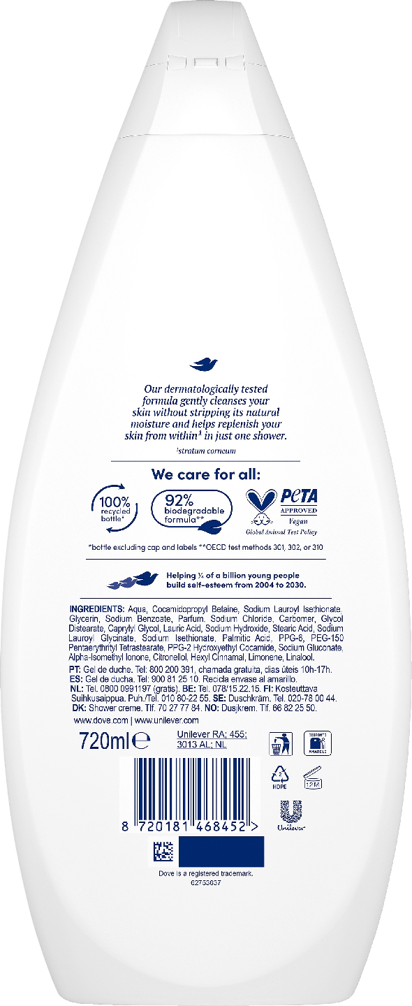 Dove Silky Velvet Suihkusaippua 720 ML