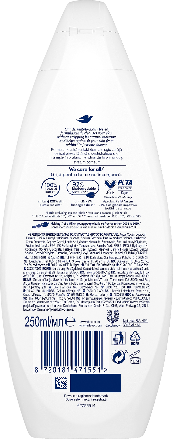 Dove Gentle Pamper Suihkusaippua 250 ML