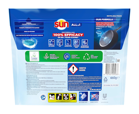 Sun Lemon Konetiskitabletti All-in-1 40 kpl