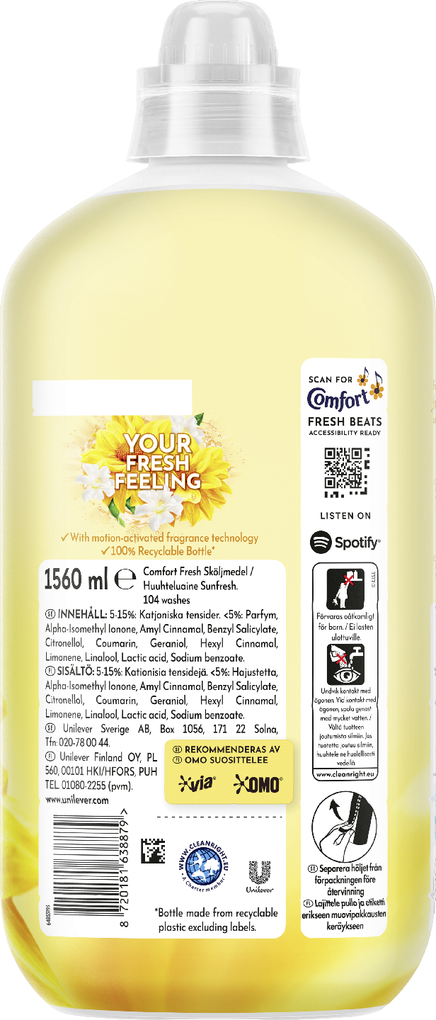 Comfort huuhteluaine 1560ml Sunfresh