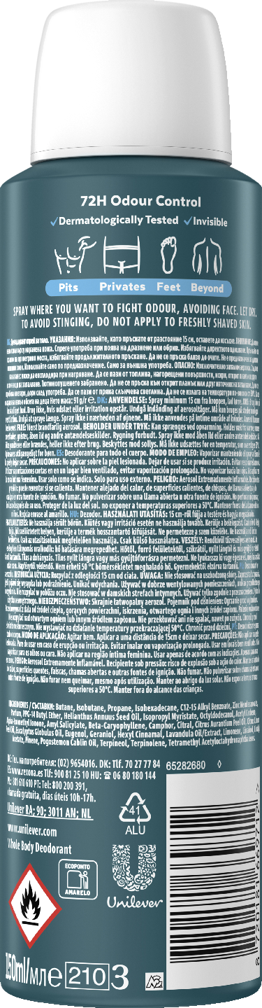 Rexona Men Whole Body Ocean Rush deodorantti spray  150 ml