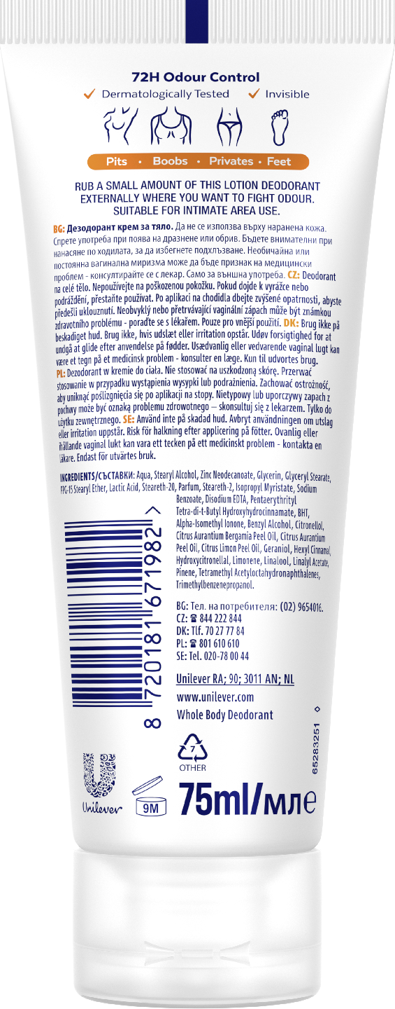 Rexona Whole Body Fresh Citrus deodoranttivoide  75 ml