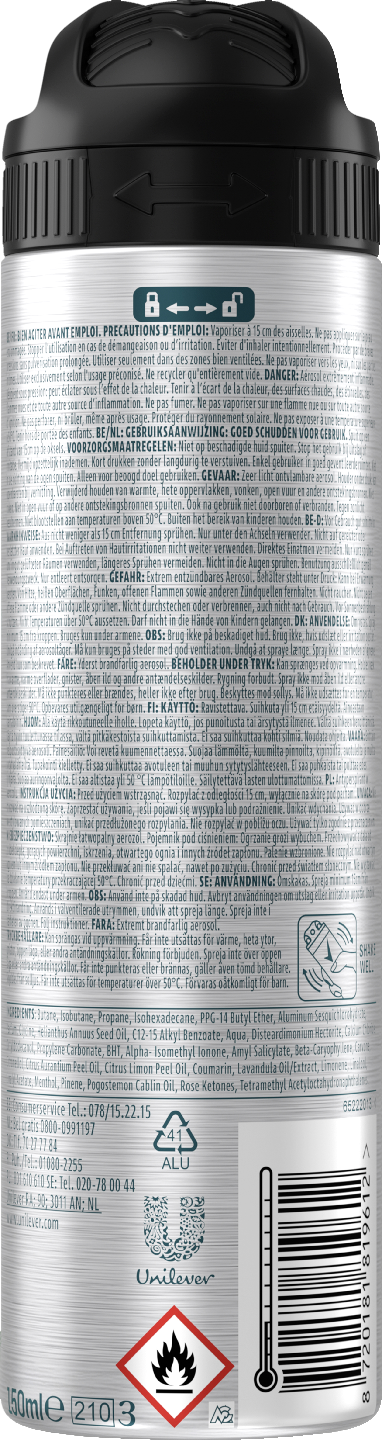 Rexona Men 72h Advanced Protection Iced Lemon & Sage DEO SPRAY 150 ml