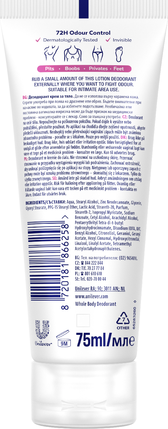 Rexona Whole Body Wild Rose deodoranttivoide 75ml