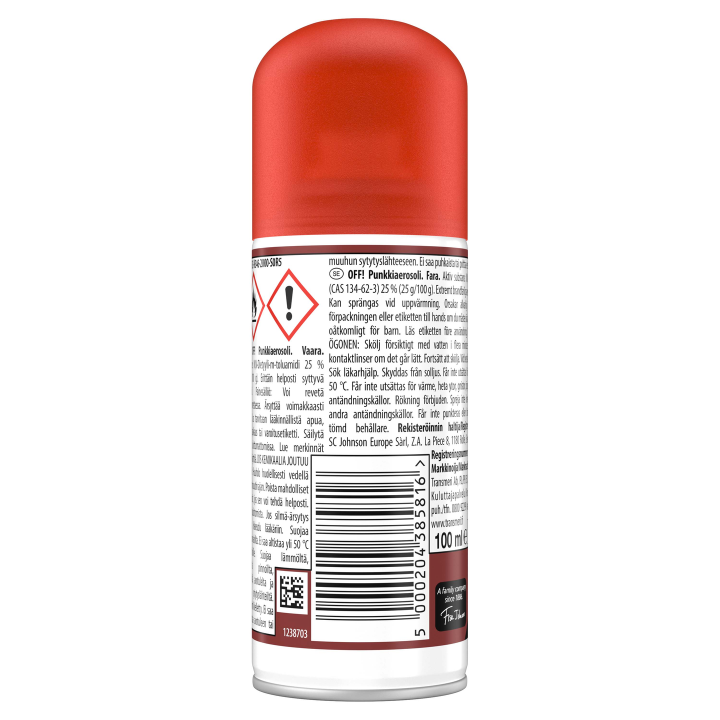 OFF! Punkki Hyönteiskarkote aerosoli 100 ml