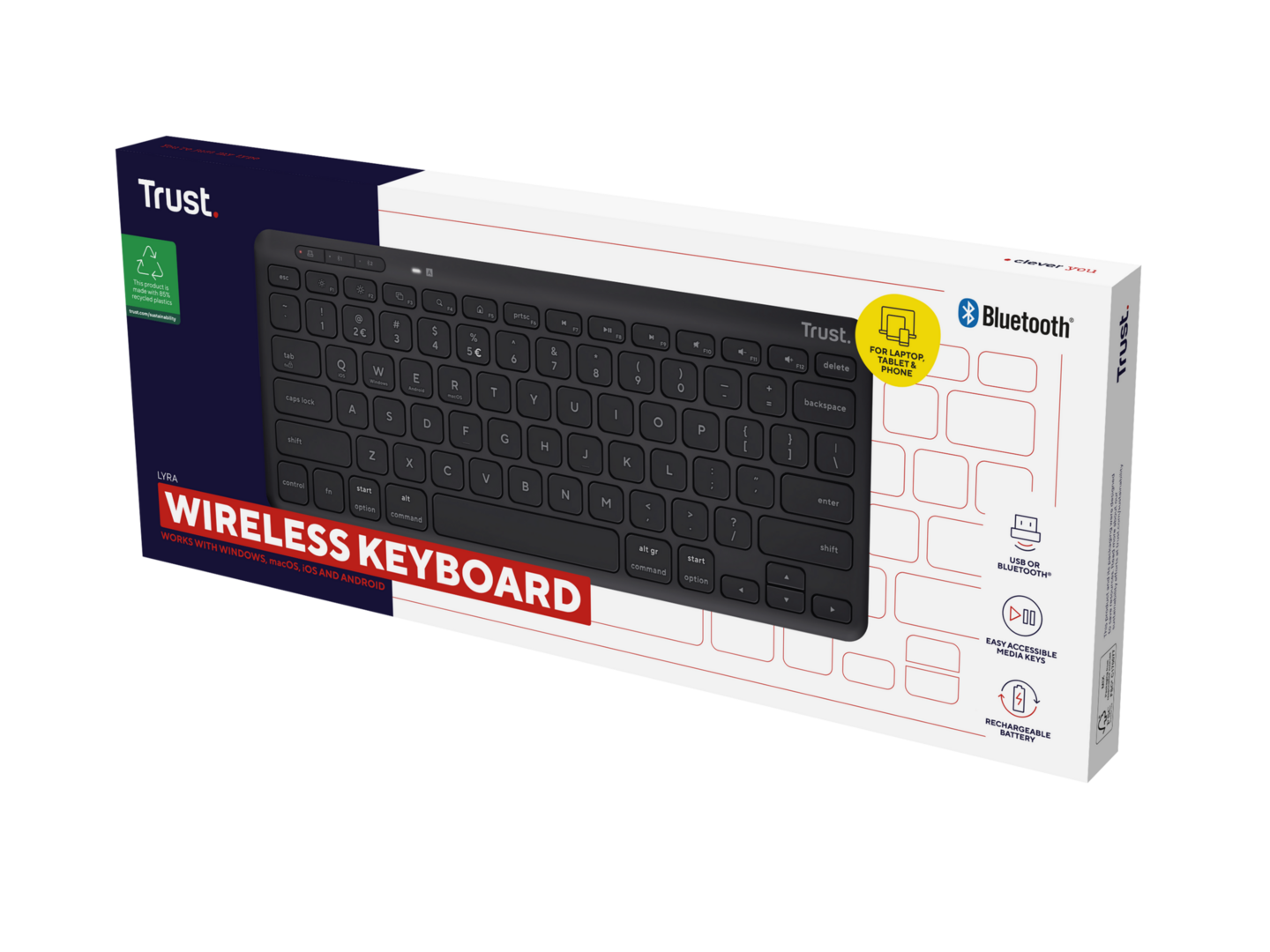 Trust Lyra -langaton näppäimistö