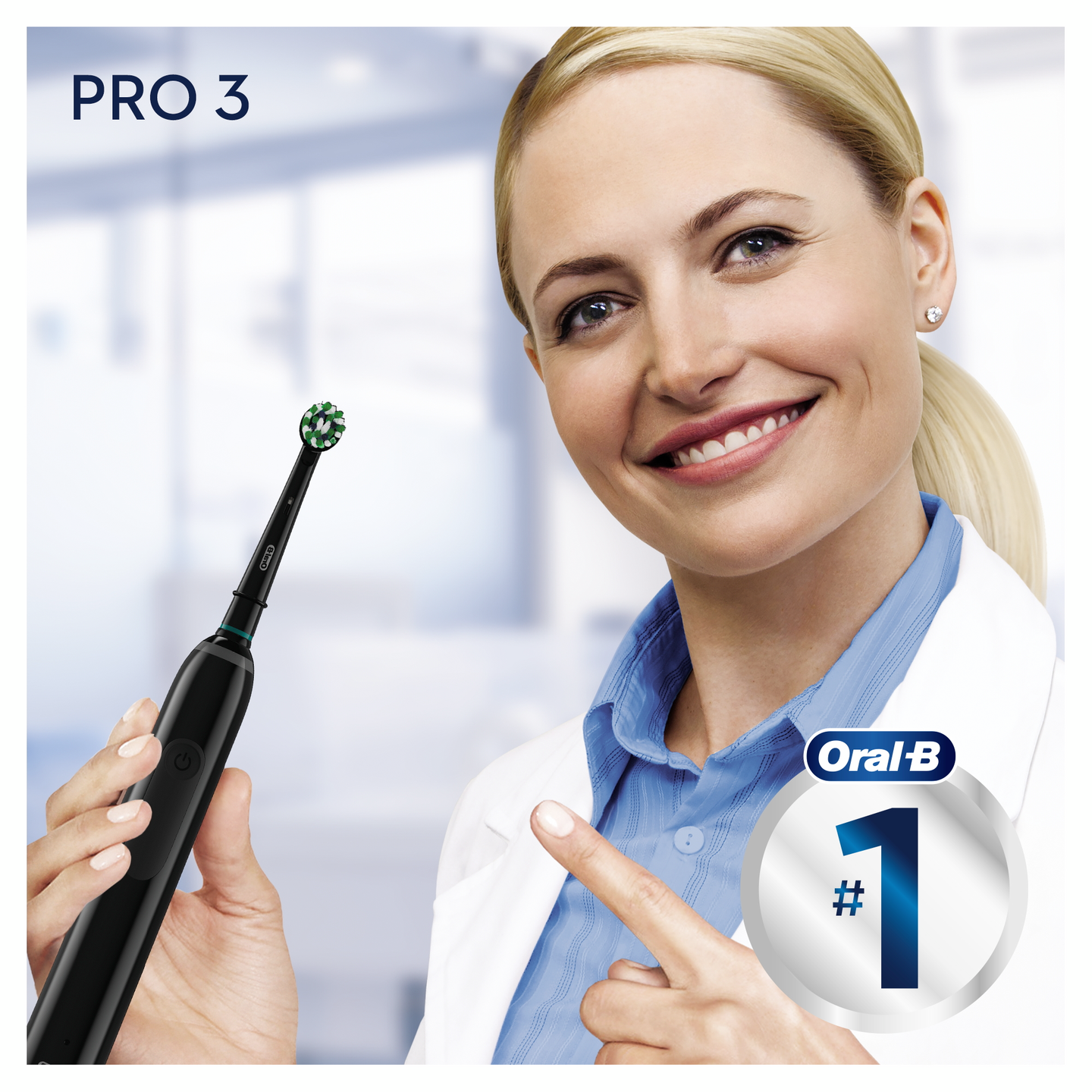 Oral-B Pro 3 3900N Duo -sähköhammasharja, 2 kpl, musta ja pinkki