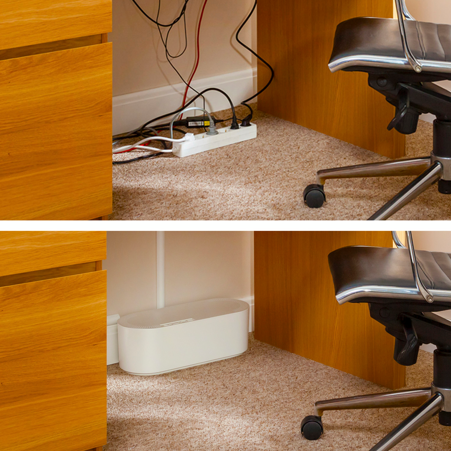 D-Line iso kaapelikotelo, valkoinen