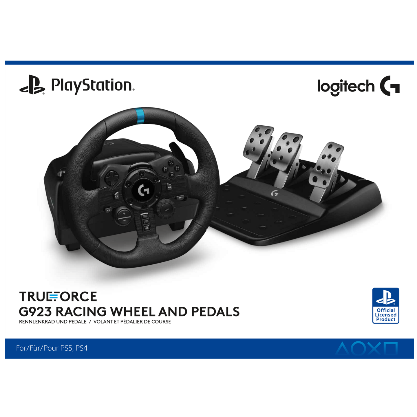 Logitech G923 TrueForce (PS5/PC) rattiohjain