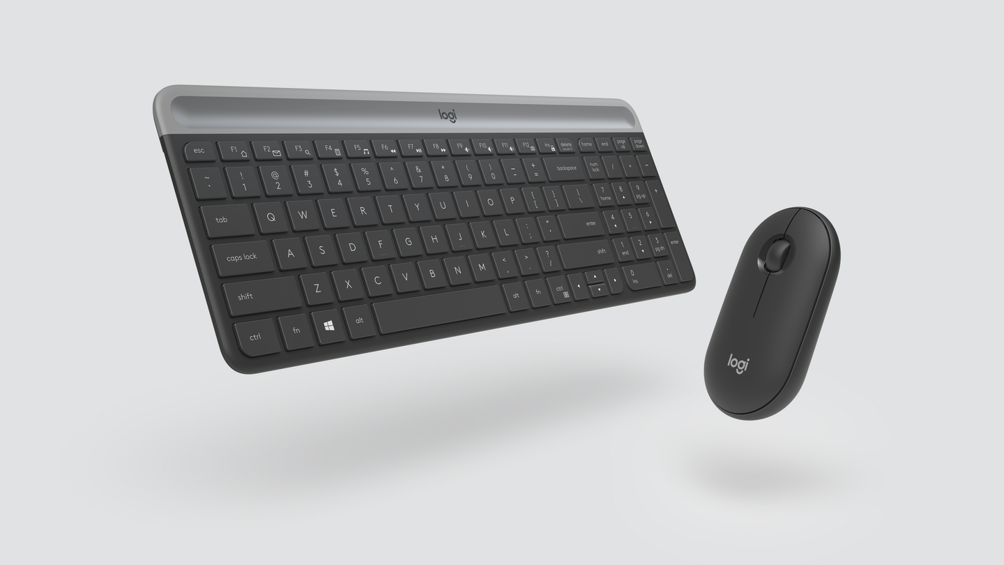 Logitech MK470 Slim -langaton näppäimistö ja hiiri