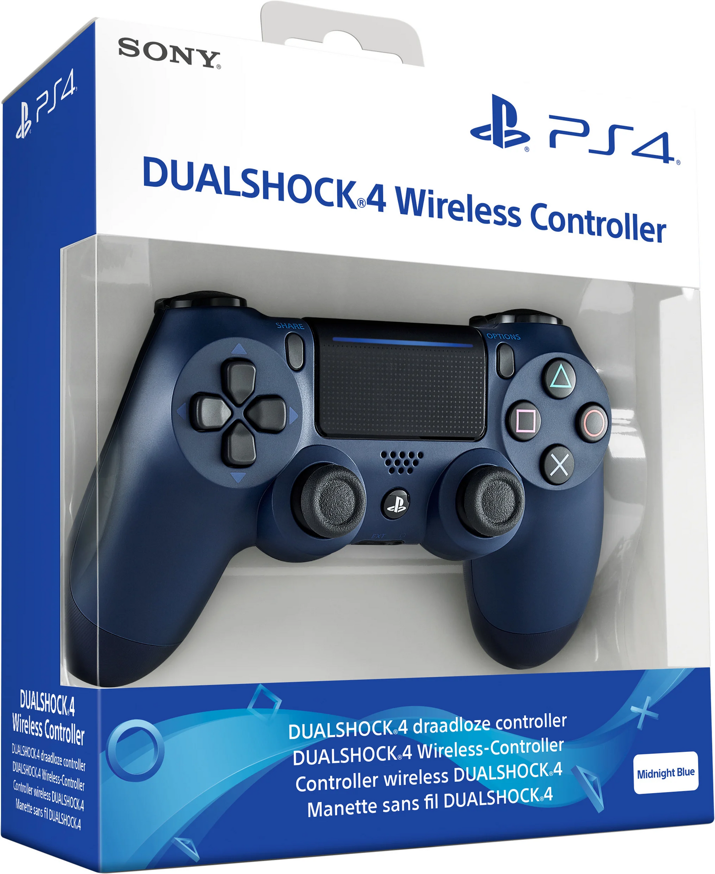 Sony PS4 DualShock 4 v2 Midnight Blue peliohjain