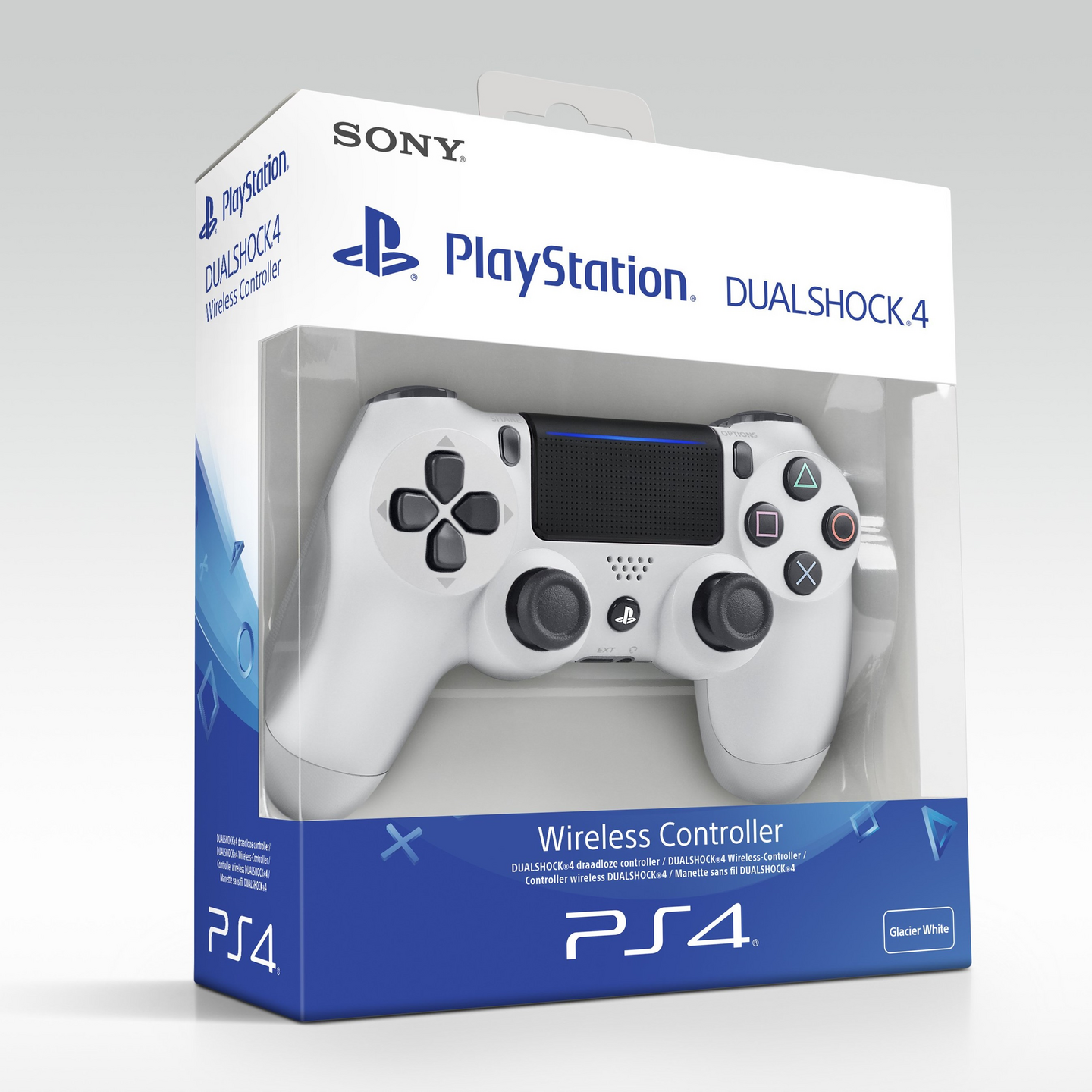 Sony PS4 DualShock 4 v2 Glacier White -peliohjain
