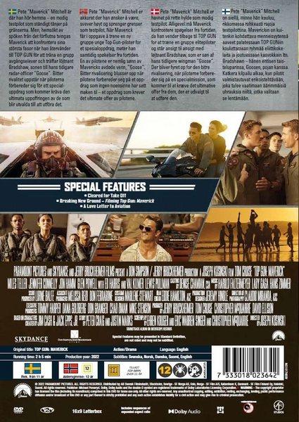 Top Gun: Maverick (2022) -DVD