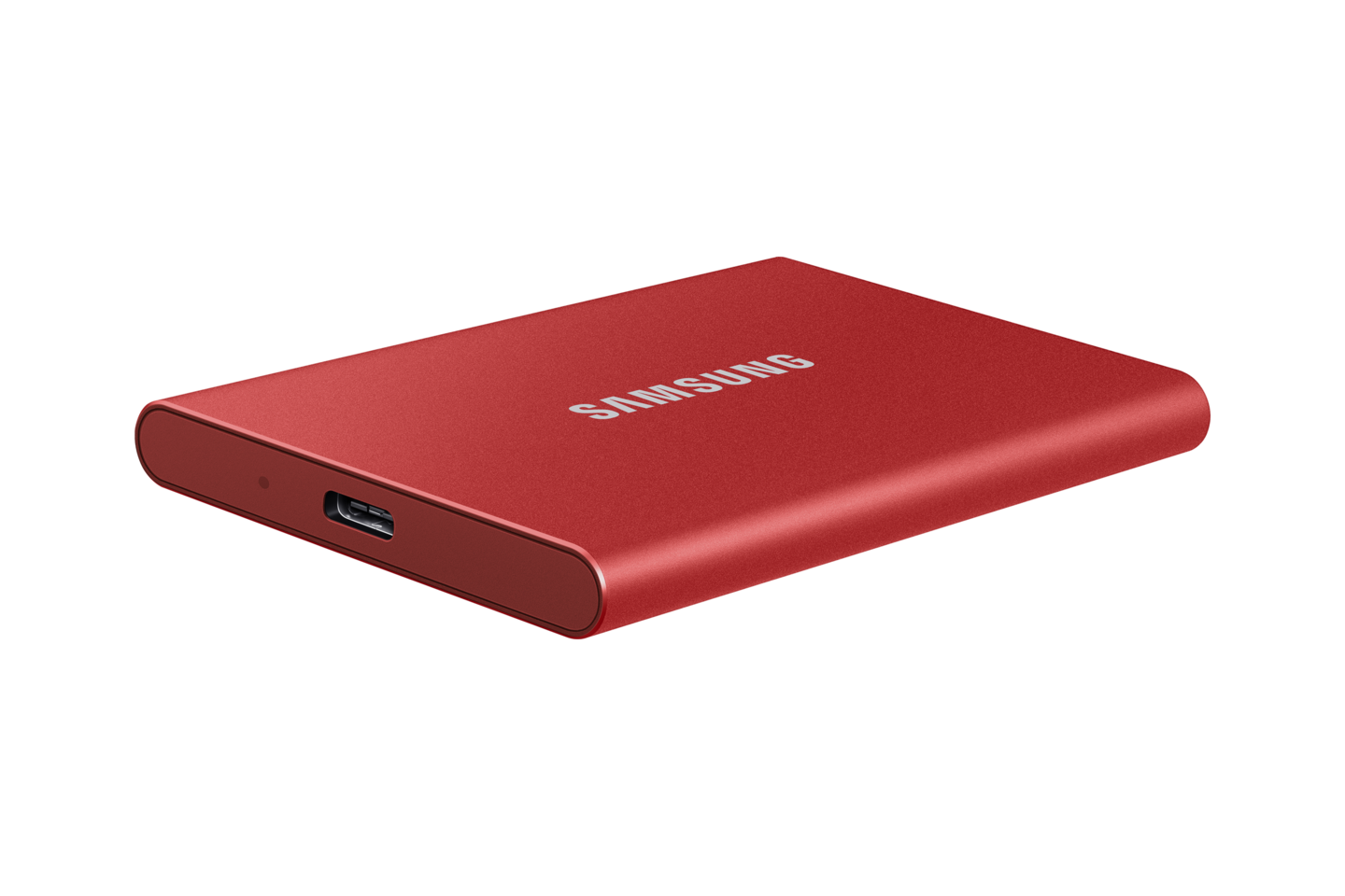 Samsung T7 1 Tt -SSD-levy, punainen
