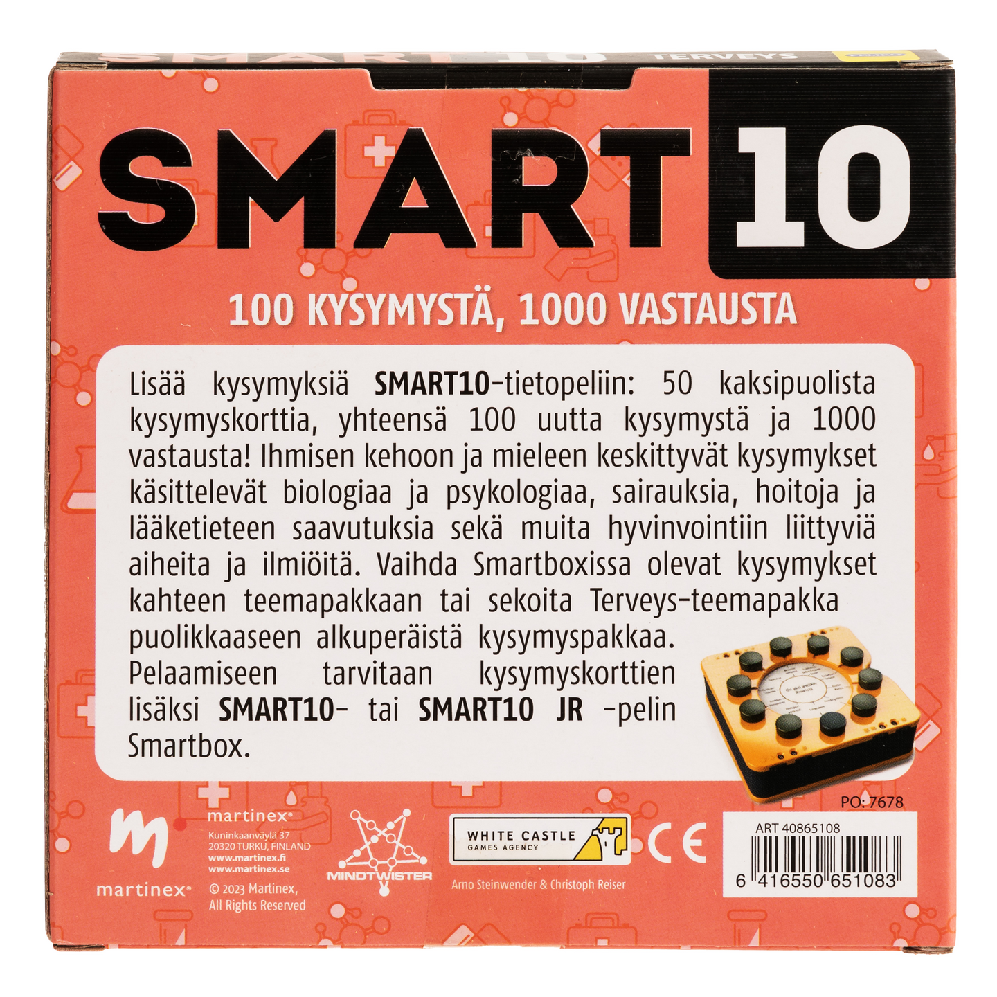 Peliko Smart10 Kysymykset Terveys seurapeli