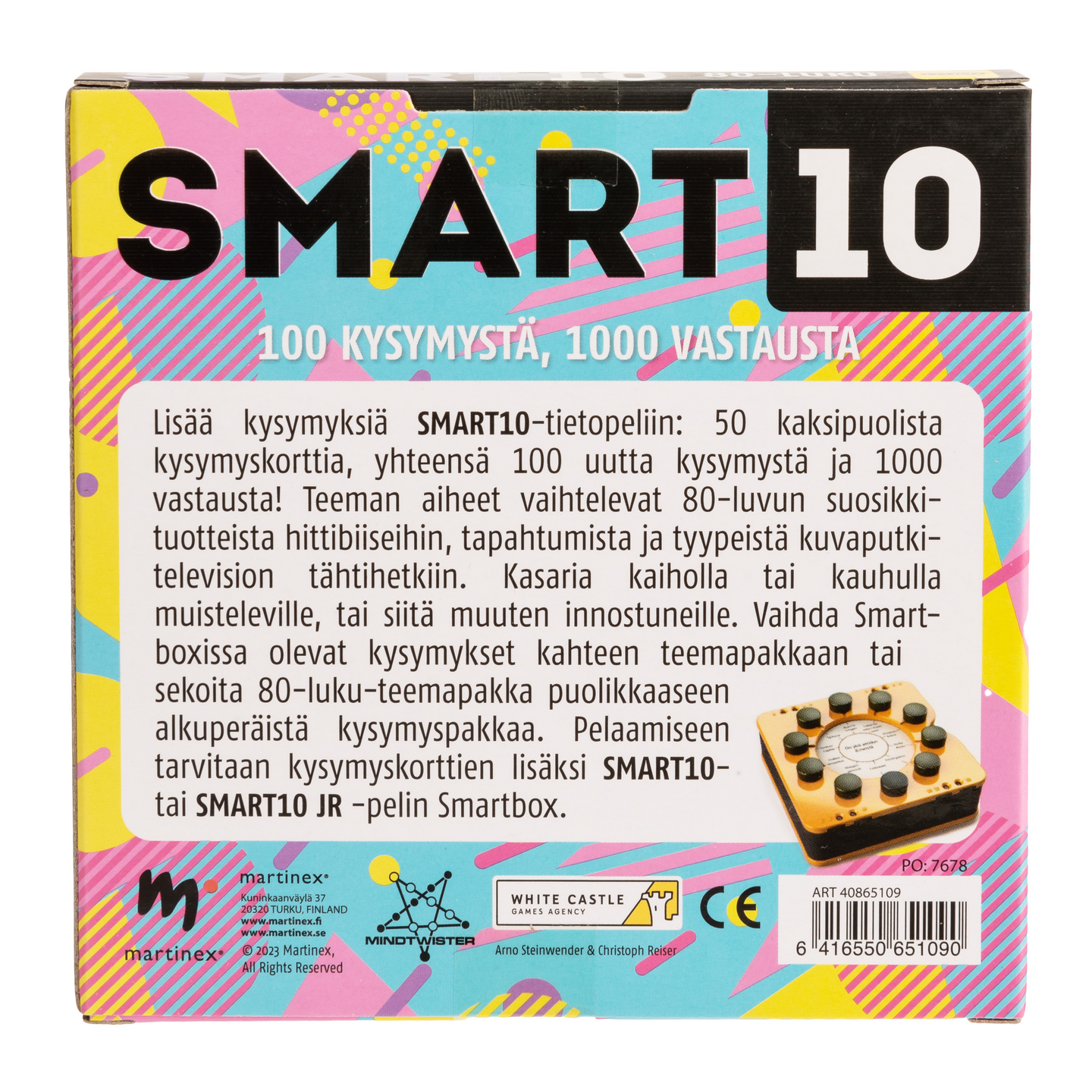 Peliko Smart10 Kysymykset 80-Luku seurapeli