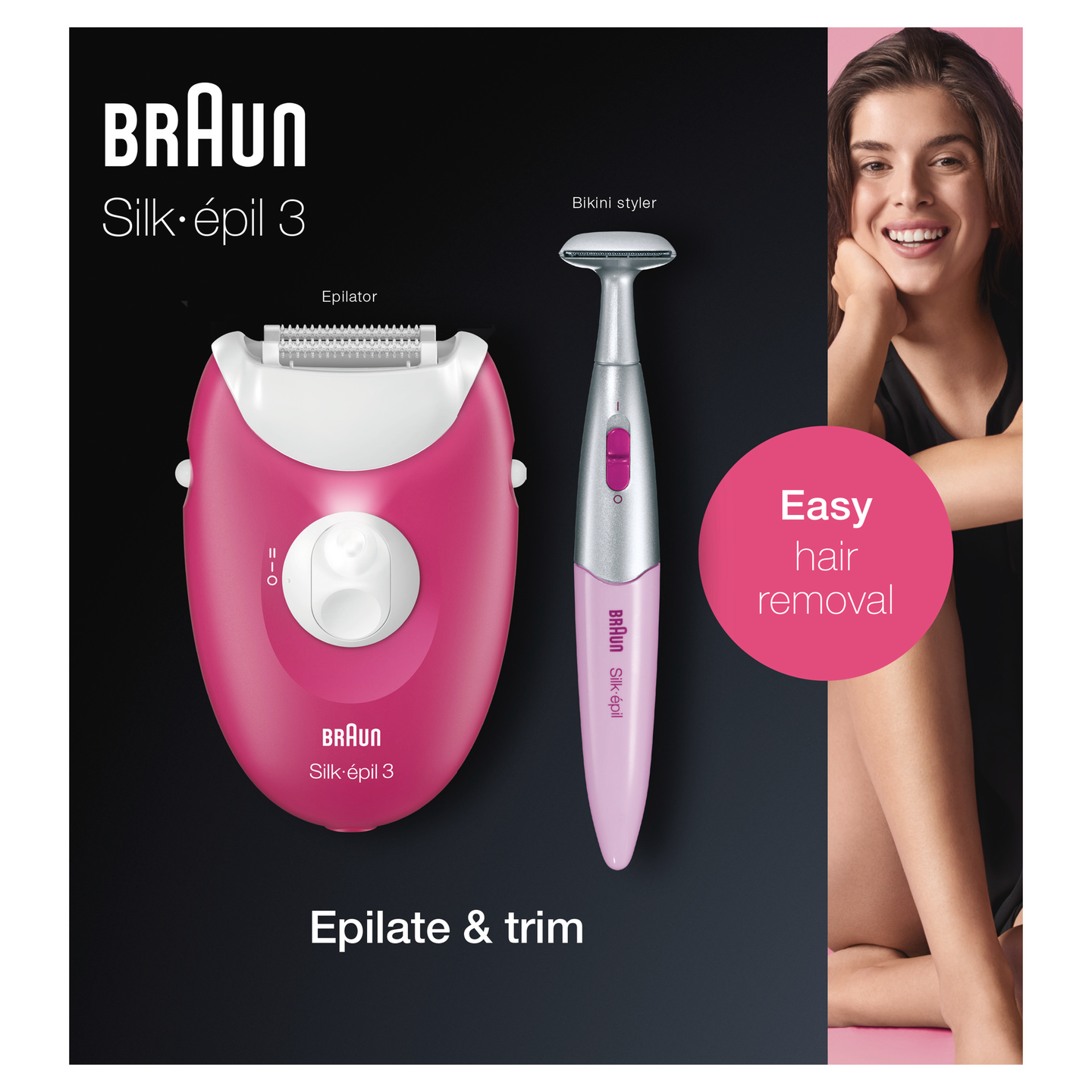 Braun Silk-Epil 3 3-420 -epilaattori + bikinitrimmeri