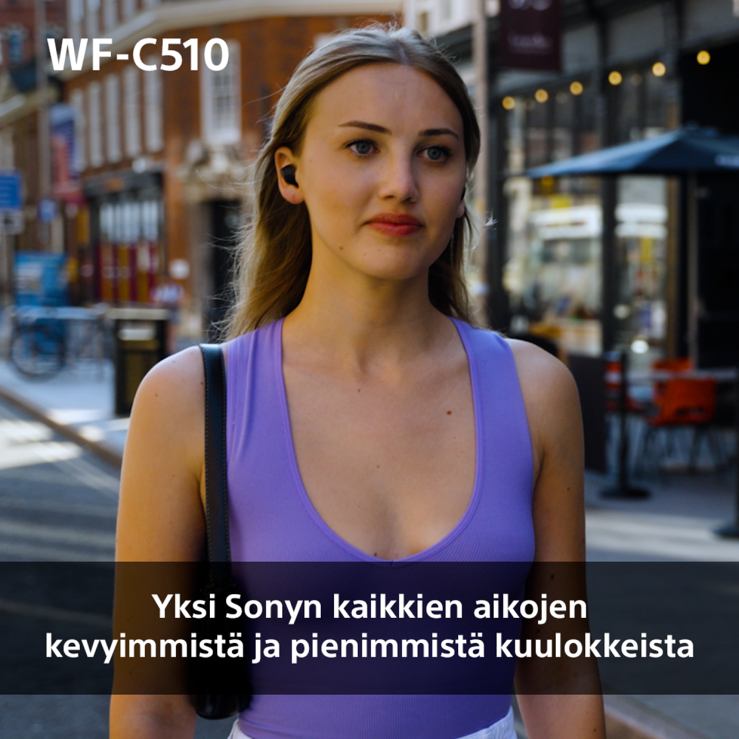 Sony WF-C510 -langattomat nappikuulokkeet, sininen