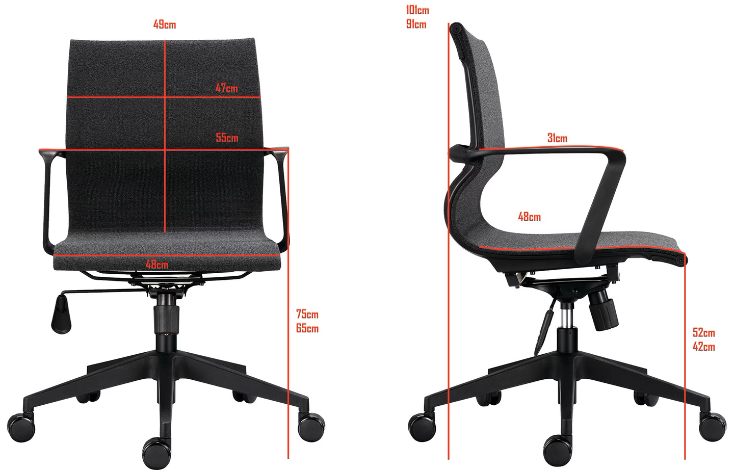 Zen Office 100 -työtuoli, harmaa