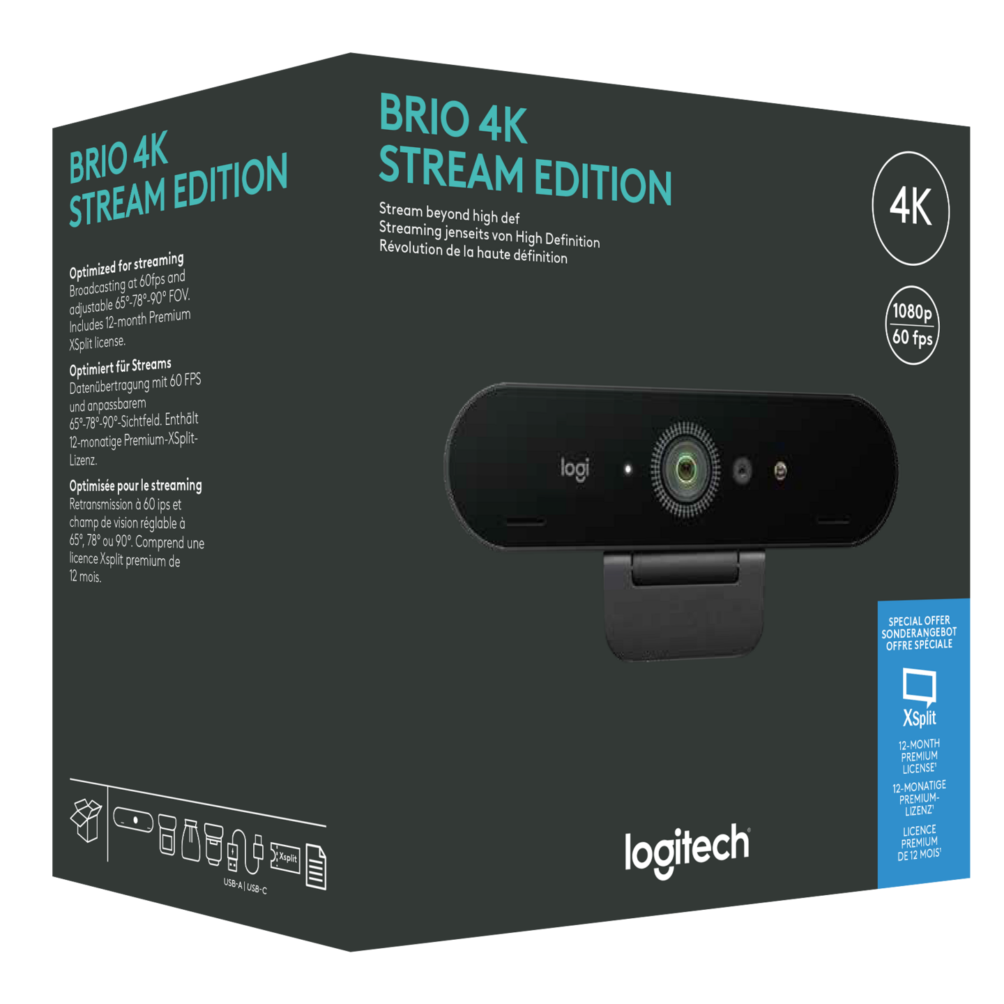 Logitech Brio 4K Stream Edition -web-kamera