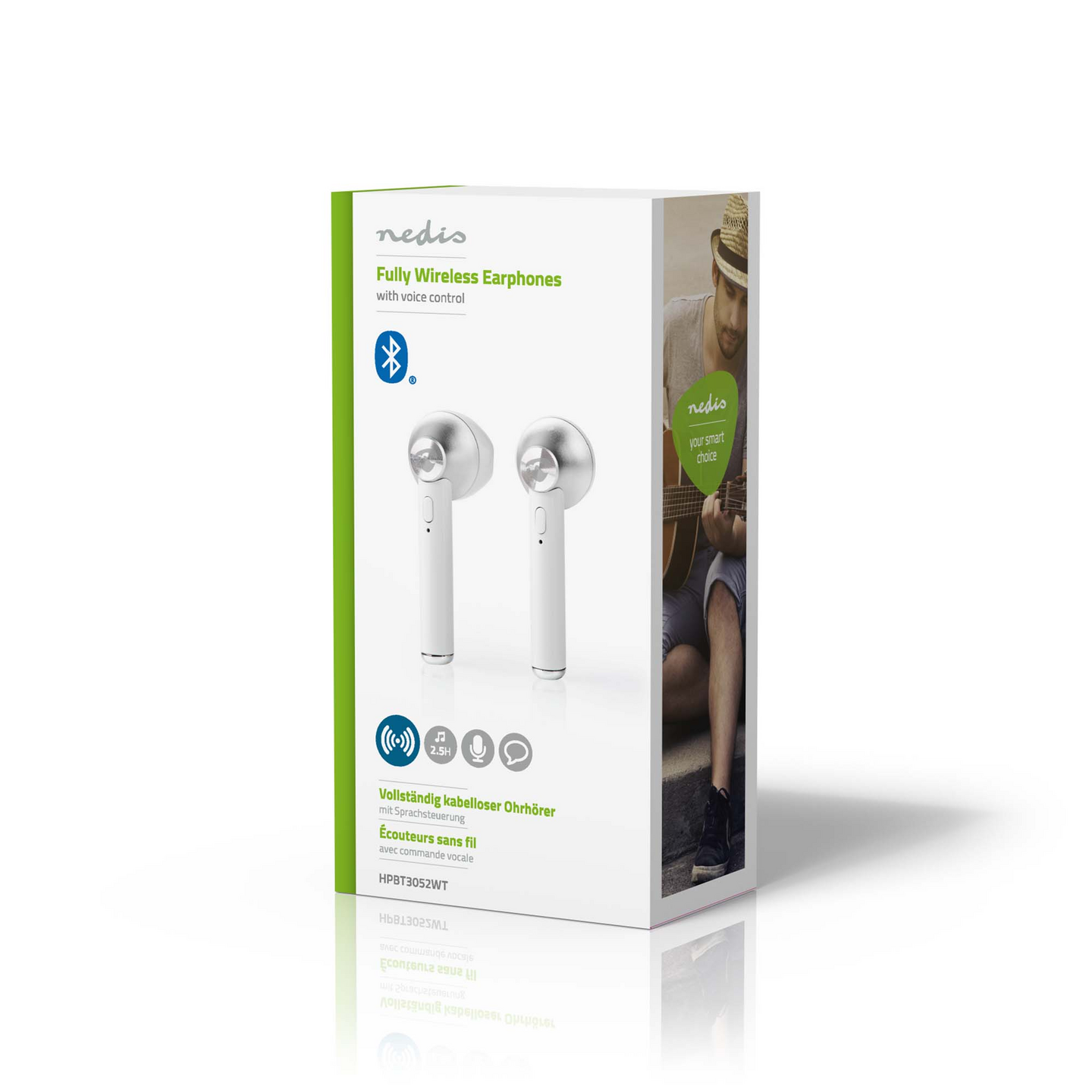 Nedis HPBT3052WT -langattomat nappikuulokkeet