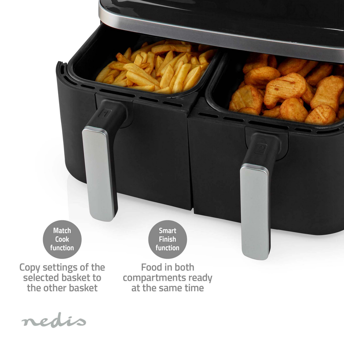 Nedis Digital Double XL KAAF320BK -airfryer