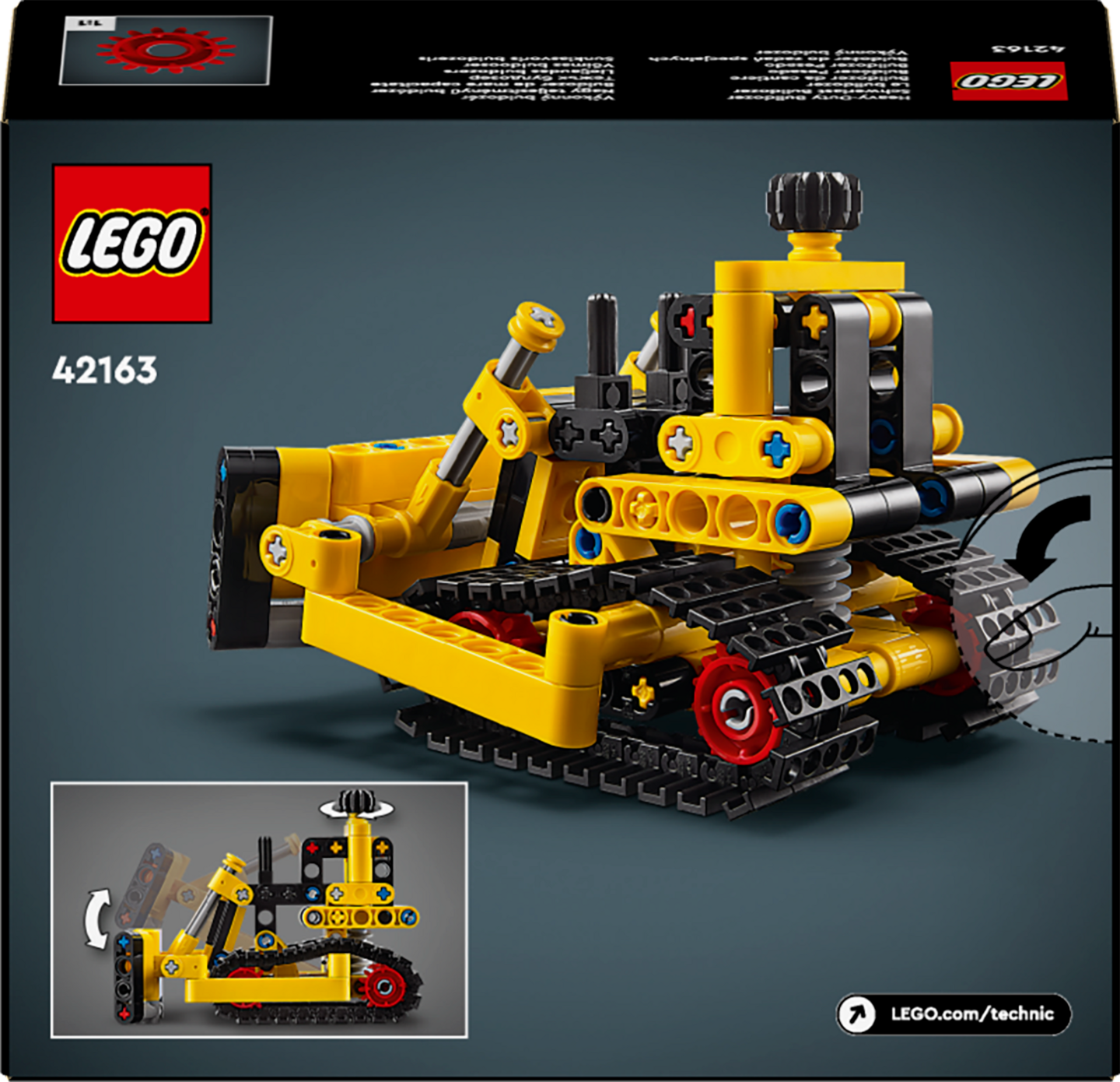 LEGO Technic 42163 Raskaan sarjan puskutraktori