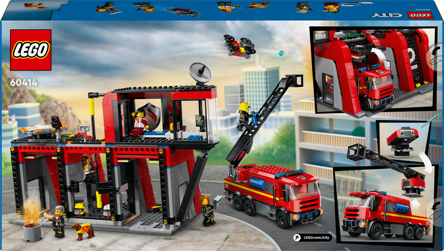 LEGO City 60414 Paloasema ja paloauto