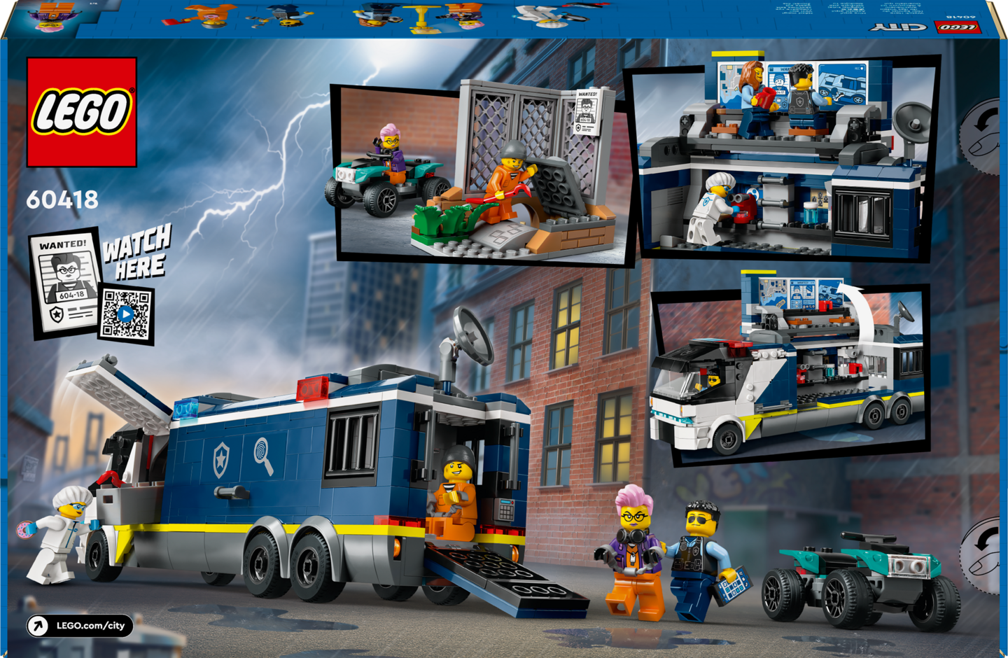 LEGO City 60418 Poliisin rikoslaboratorioauto