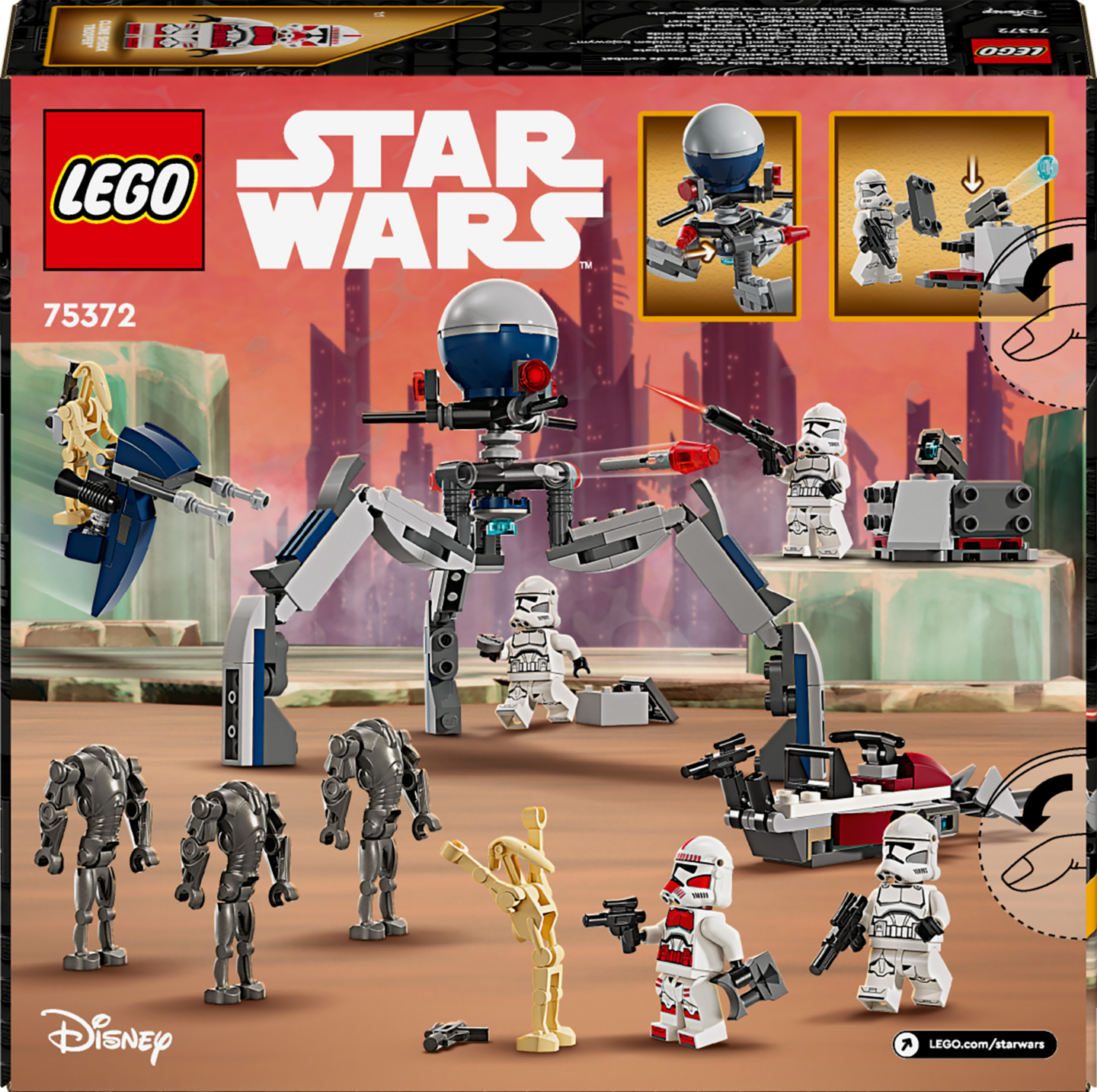 LEGO Star Wars TM 75372 Kloonisoturin ja taisteludroidin taistelupakkaus